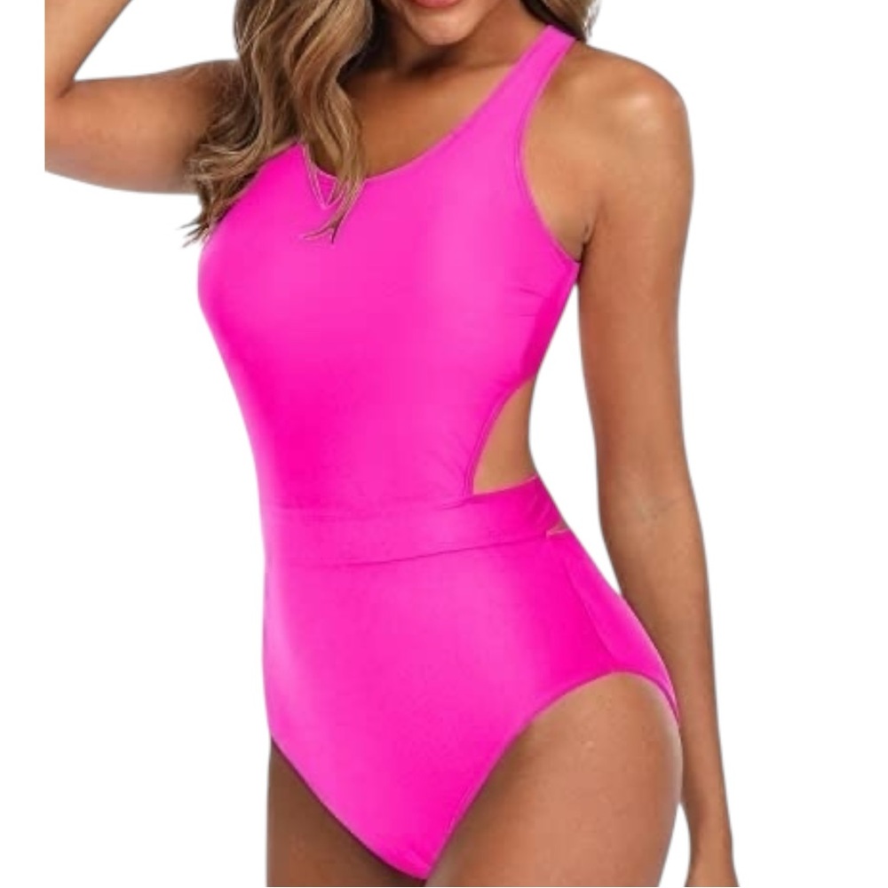 Tempt Me Women's Pink One-Piece Swimsuit
